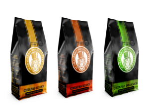 3 Pack Café Caballero Mono -Chiapas Blend Tostado Medio y Oscuro, Orgánico Tostado Medio (1.5 Kg) EN GRANO ¡Envío Gratis!